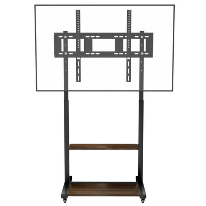 Portable Rolling TV Stand with Shelves 40–100 Inch