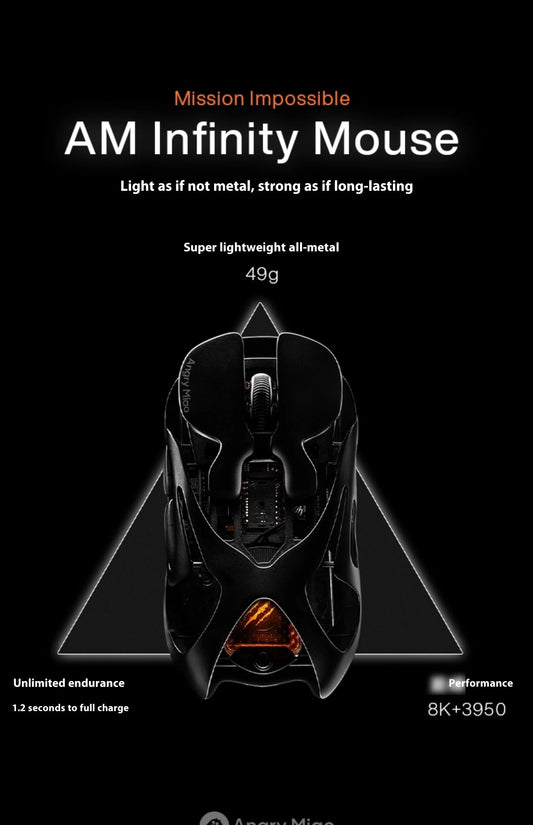 Mirror Shadow Lightweight Hollow Gaming Mouse