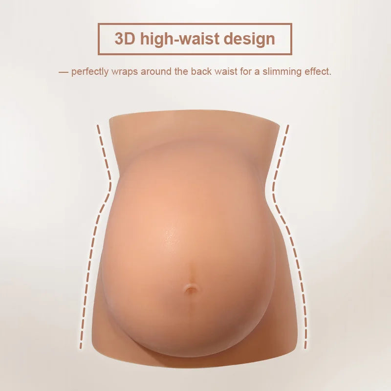 Realistic Pregnancy Belly Prop L Size for Actors