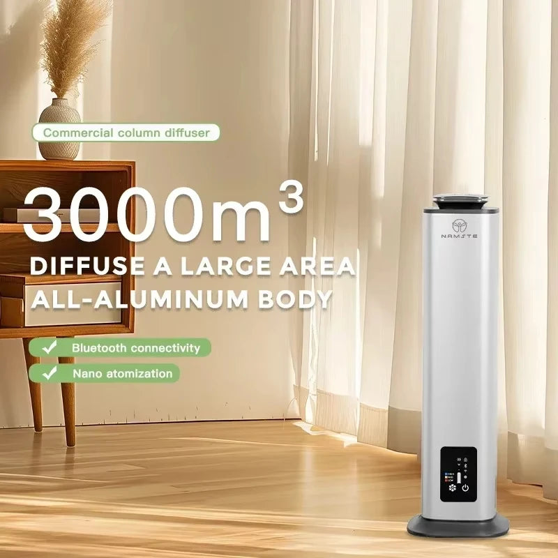 Smart Bluetooth Electric Aroma Diffuser 3000m³ Coverage Silver