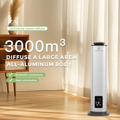 Smart Bluetooth Electric Aroma Diffuser 3000m³ Coverage Silver
