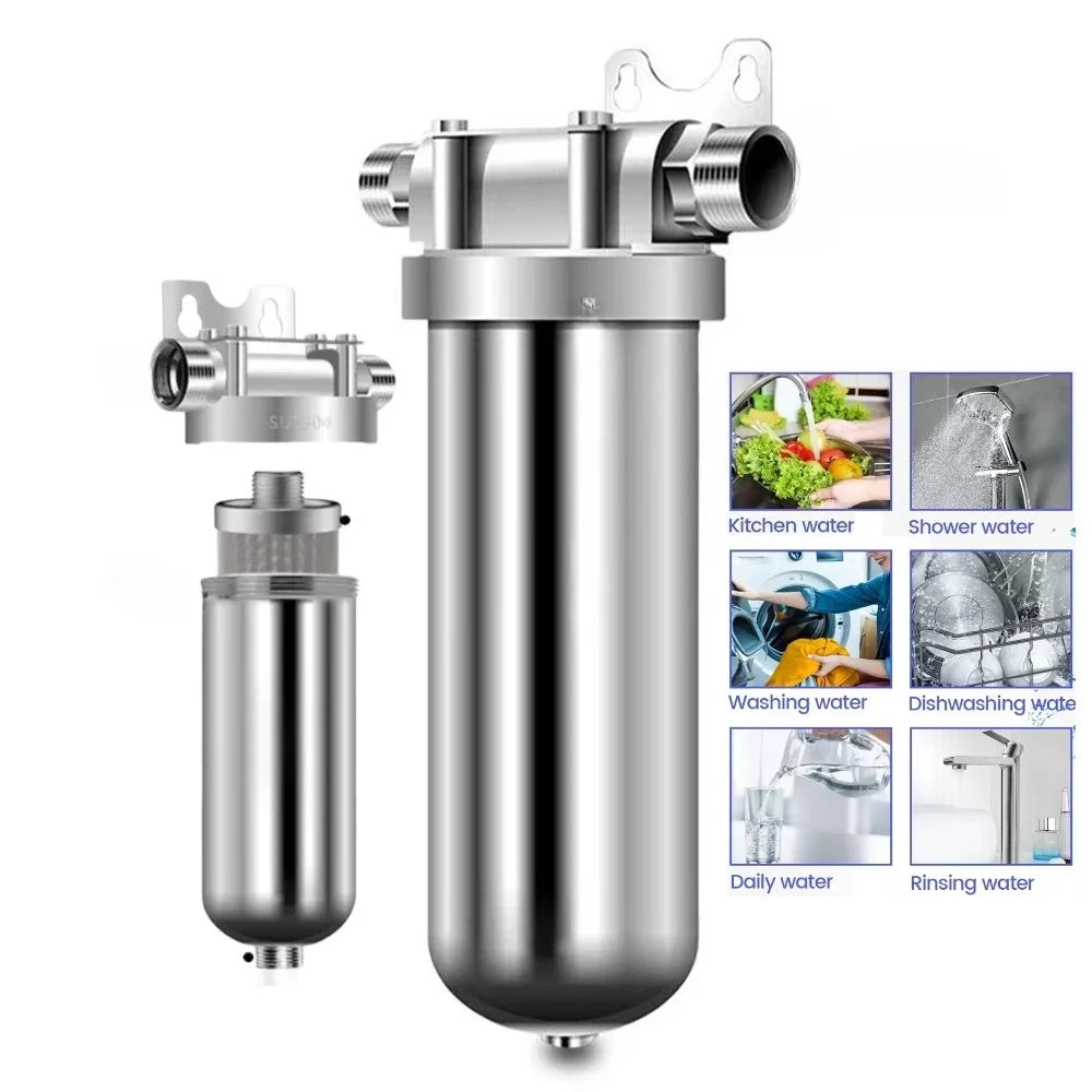 Whole House Water Filter 304 Stainless Steel Backwash System
