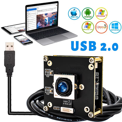 8K 50MP USB Autofocus Camera Module 1m Cable
