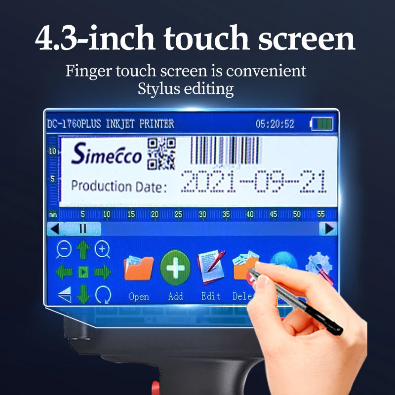 Smart Handheld Inkjet Printer 1 Ink for Packaging