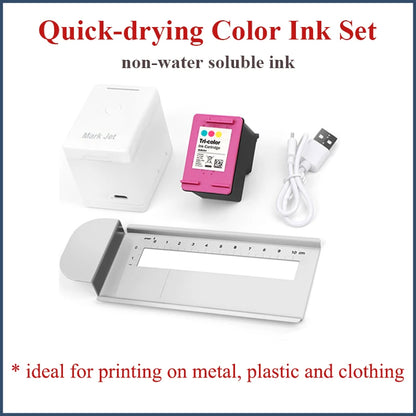 Handheld Inkjet Printer Quick Dry Ink for Portable Use