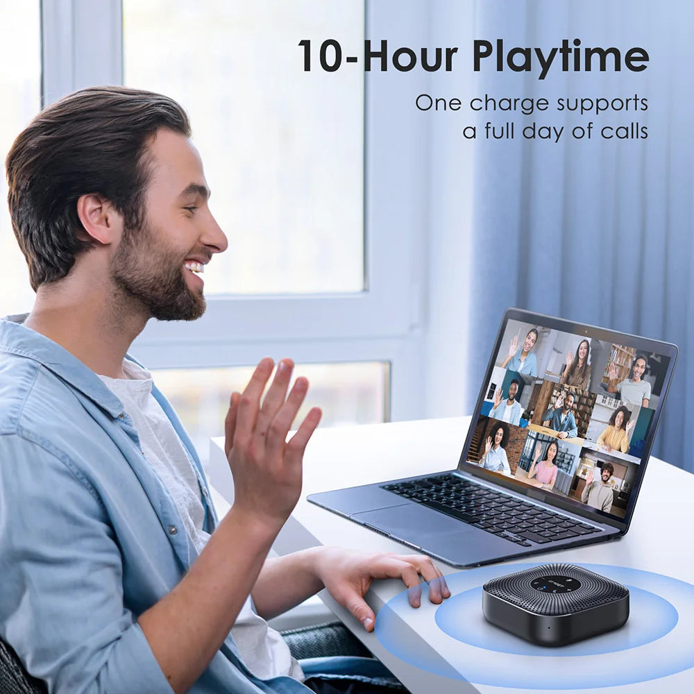 360 Degree Wireless Conference Speaker with Noise Cancellation