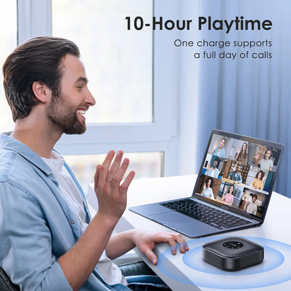 360 Degree Wireless Conference Speaker with Noise Cancellation