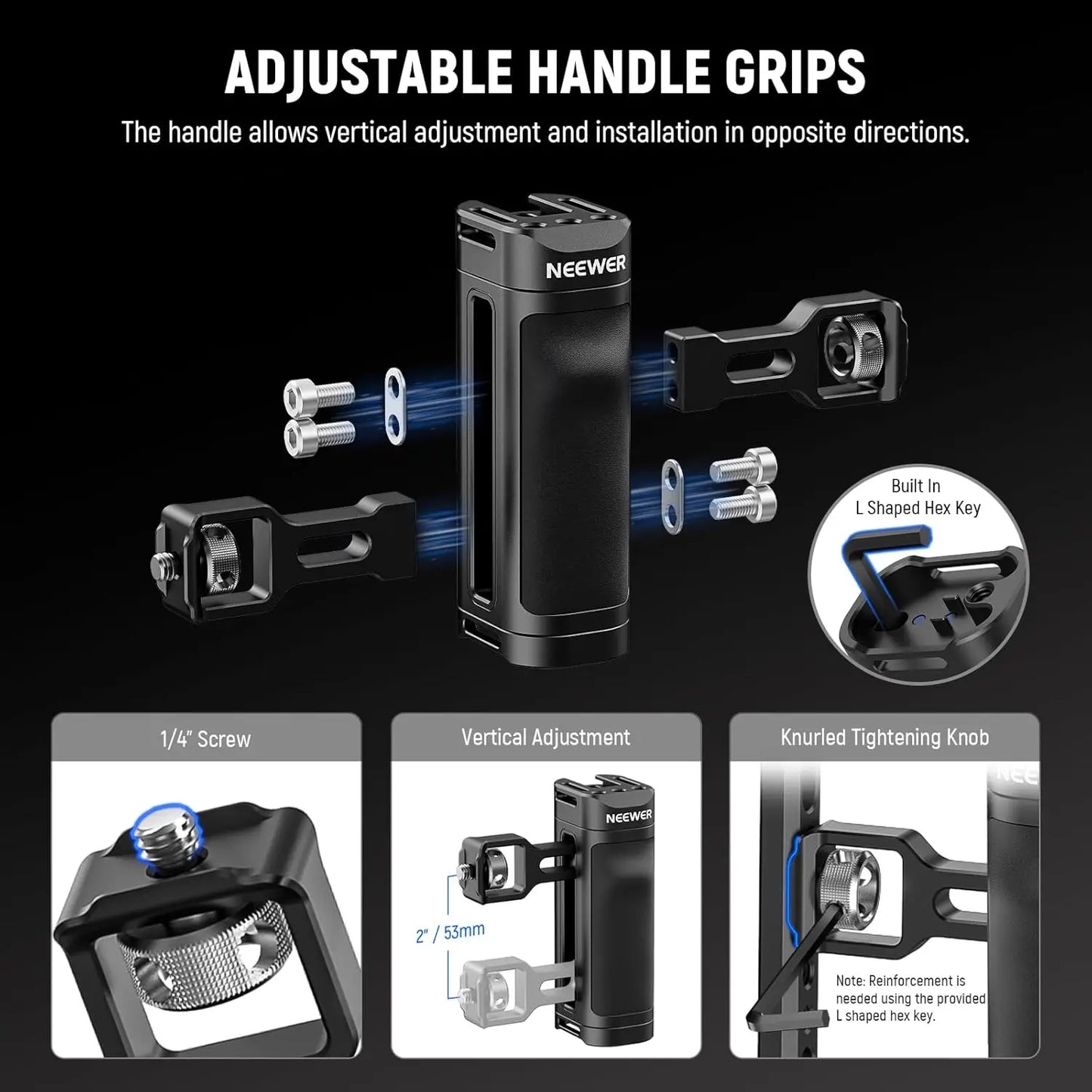 Universal Phone Cage Rig with Bluetooth Handle Stabilizer
