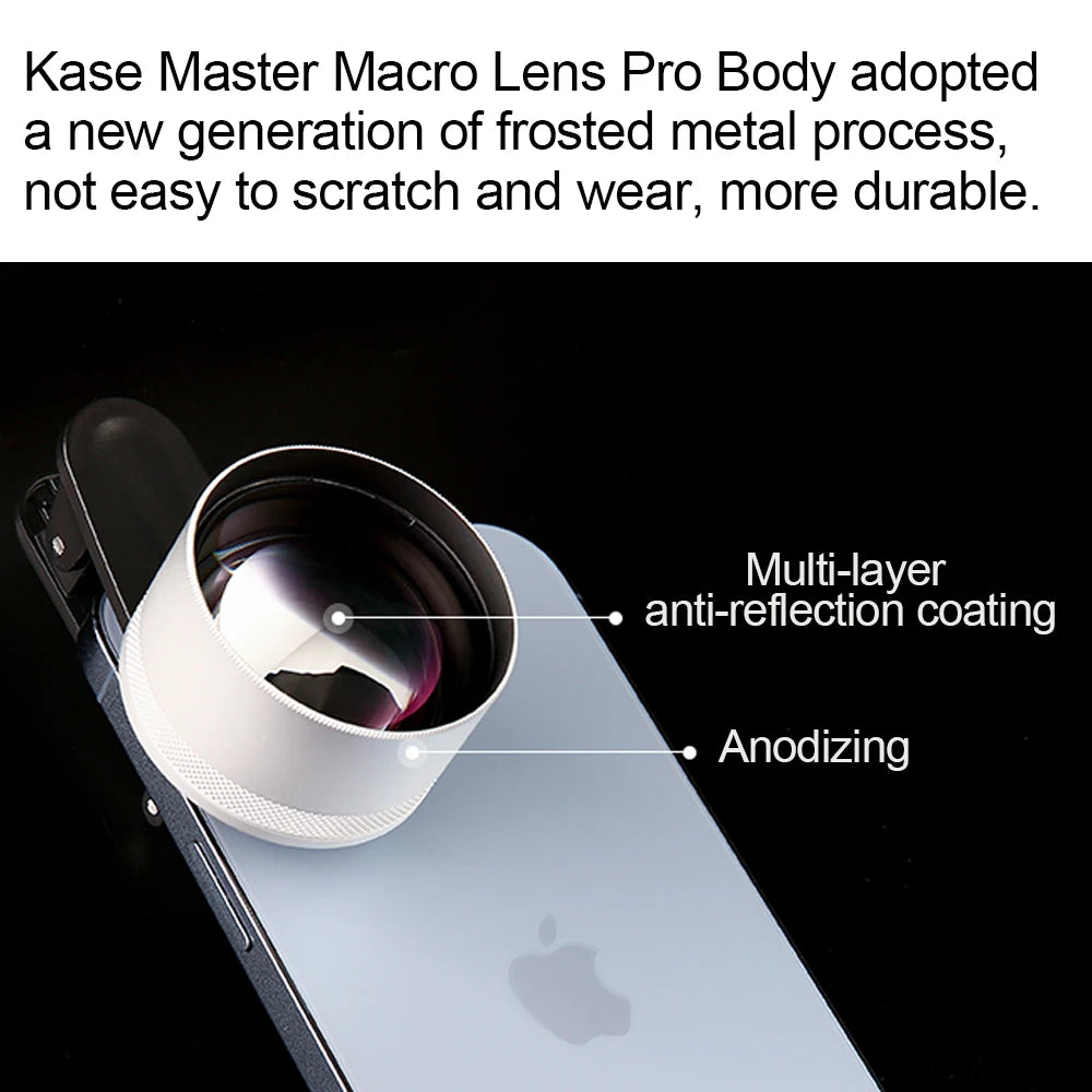 Smartphone Macro Lens with Clip-On 17mm Mount