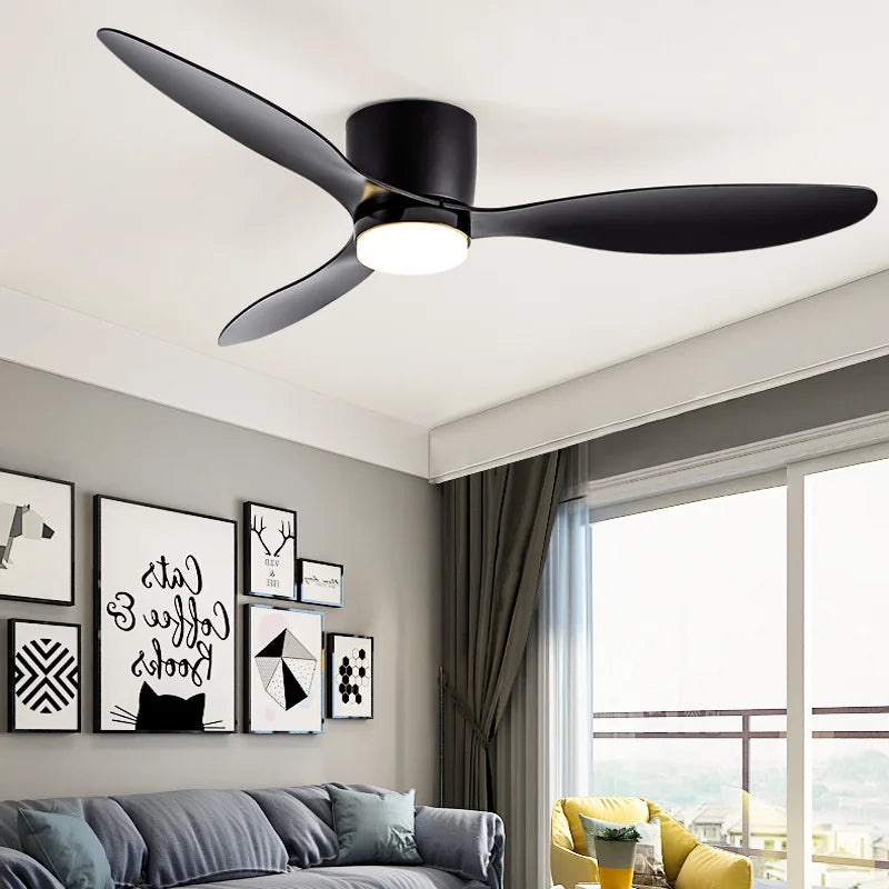 Ceiling Fan with LED Light Quiet Low Profile Remote Control