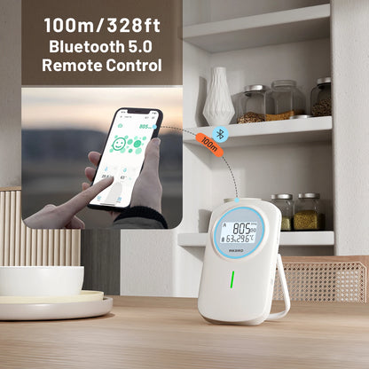 Smart Bluetooth CO2 Air Quality Monitor with Temperature Humidity