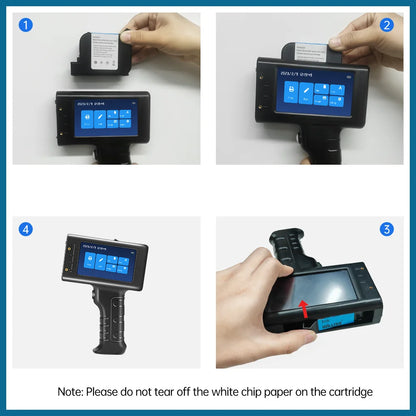 Rechargeable Inkjet Coding Printer 3 Black Inks