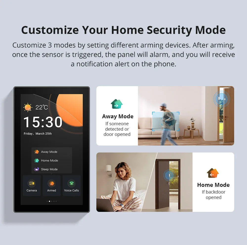 120 Pro Smart Home Panel with DIY Control White