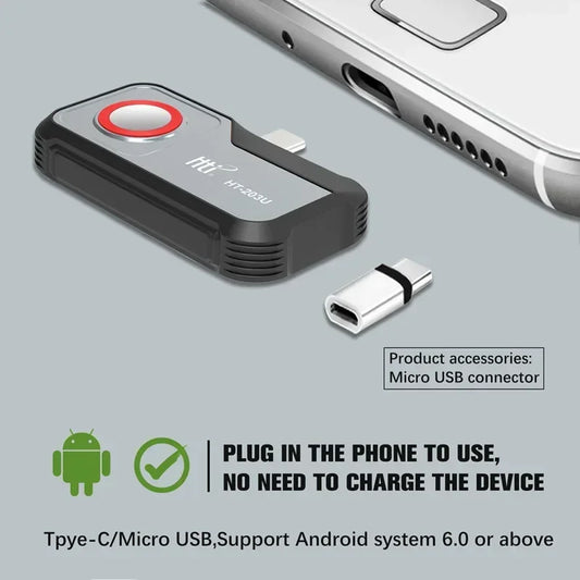 Portable 256×192 USB-C Thermal Camera for Android