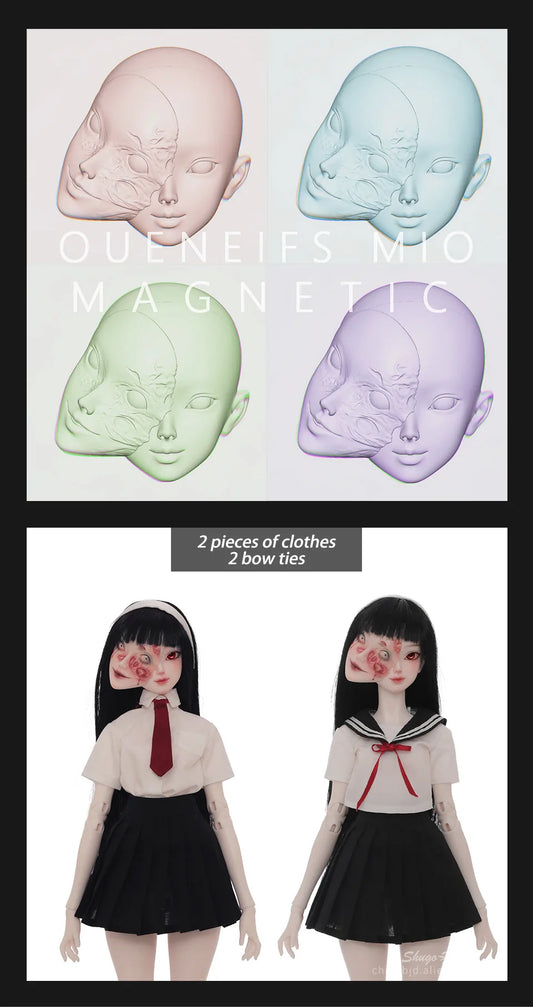 Poseable White Skin Doll Full Set No Face Up