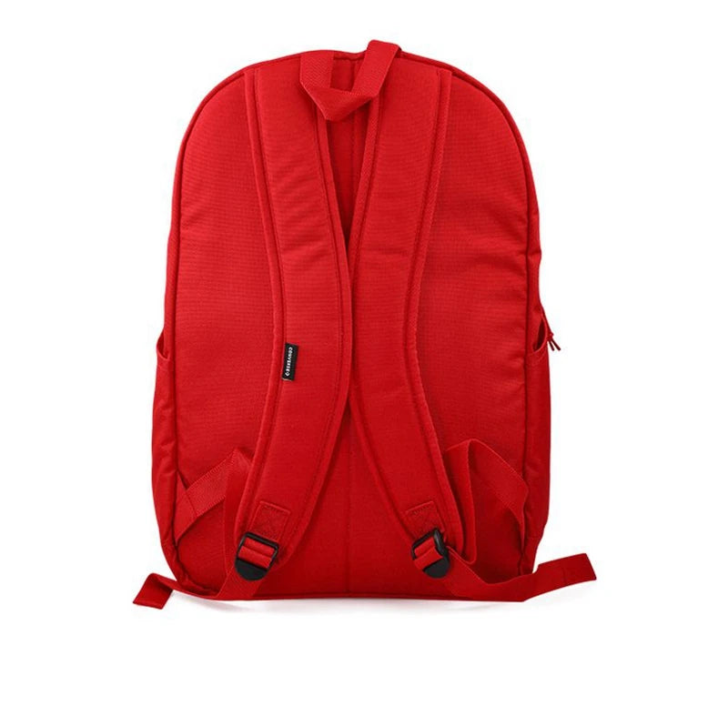 Red Unisex Sports Backpack Durable Daily Carry Bag