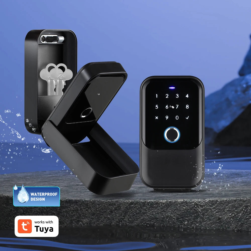 Smart Waterproof Key Safe Box with Fingerprint and PIN