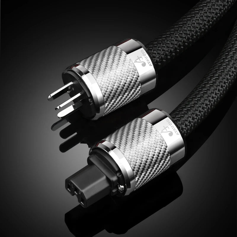 1m Audiophile HiFi Power Cable with Platinum Plug