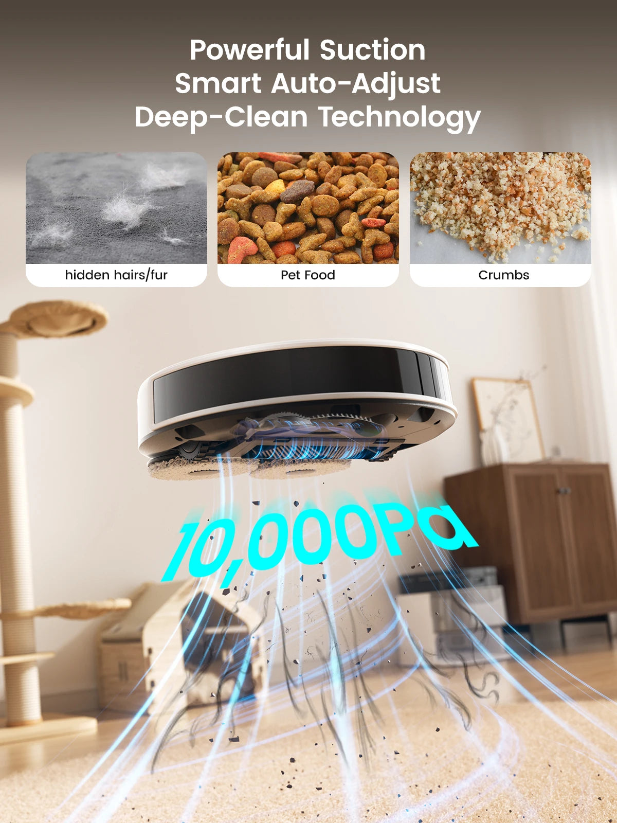 All-in-One Robot Vacuum with 220min Battery and Mop