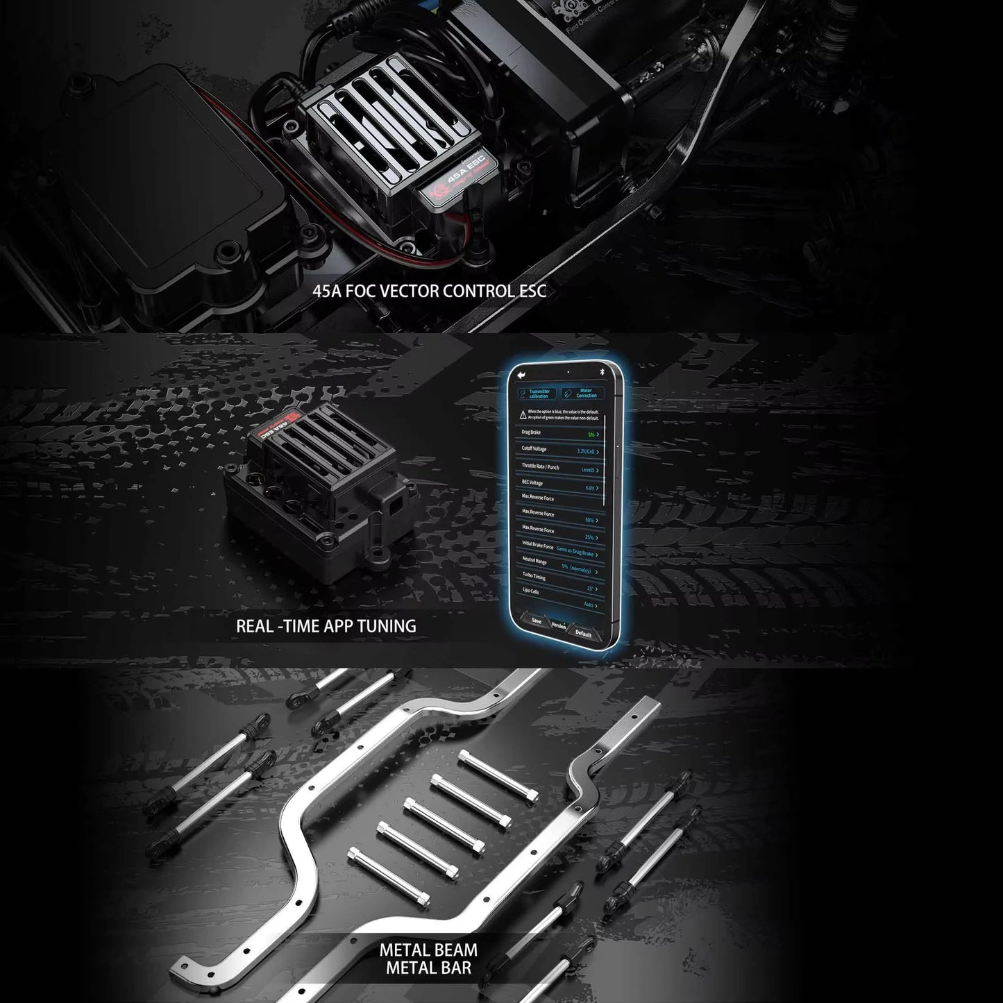 Professional Off-Road RC Truck with Sensored Motor