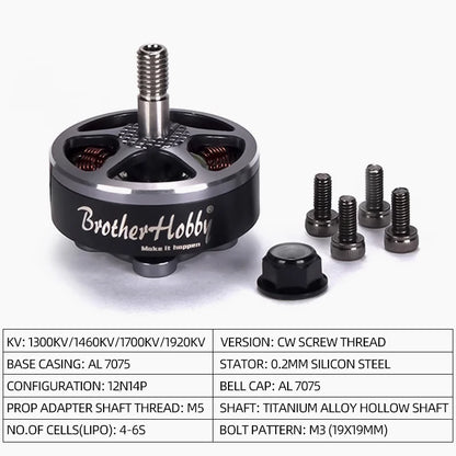 4PCS 2806.5 Brushless Motors 1300KV 4-6S FPV Racing