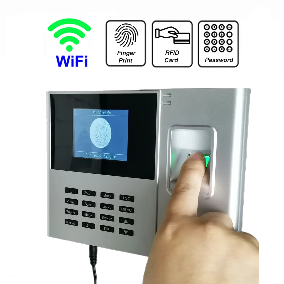 Smart Biometric Attendance Machine with Face and Card ID
