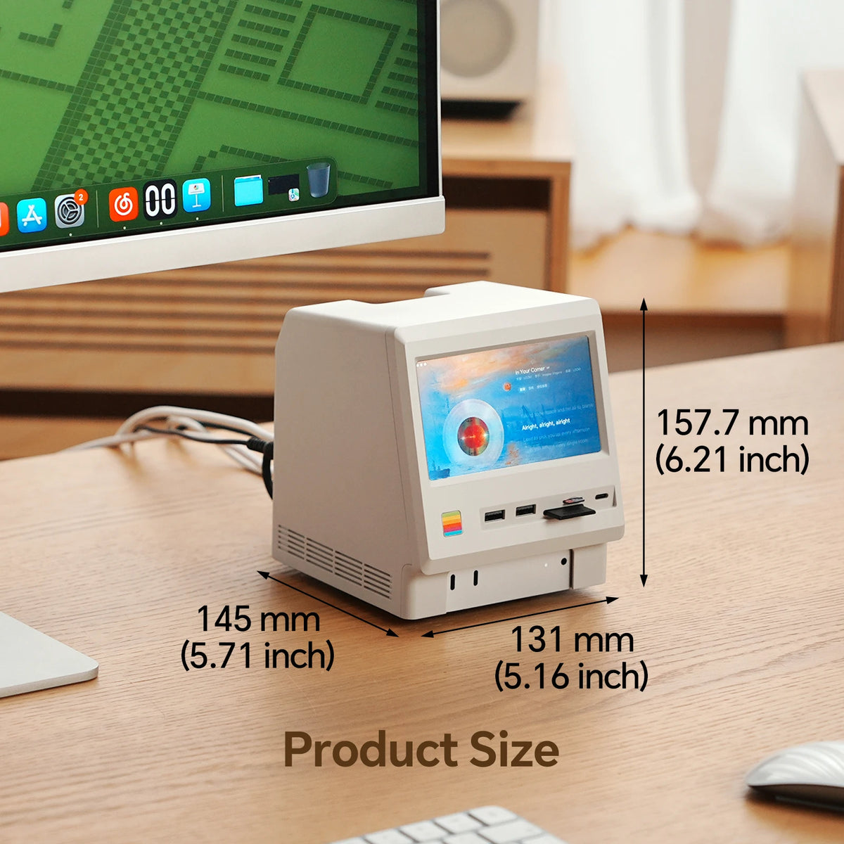 Mac Mini M4 Docking Station with IPS Screen & SSD Storage