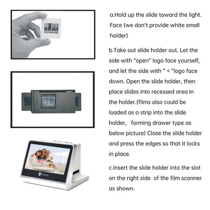 22MP Film Scanner with 5 Inch Screen and 16GB Memory