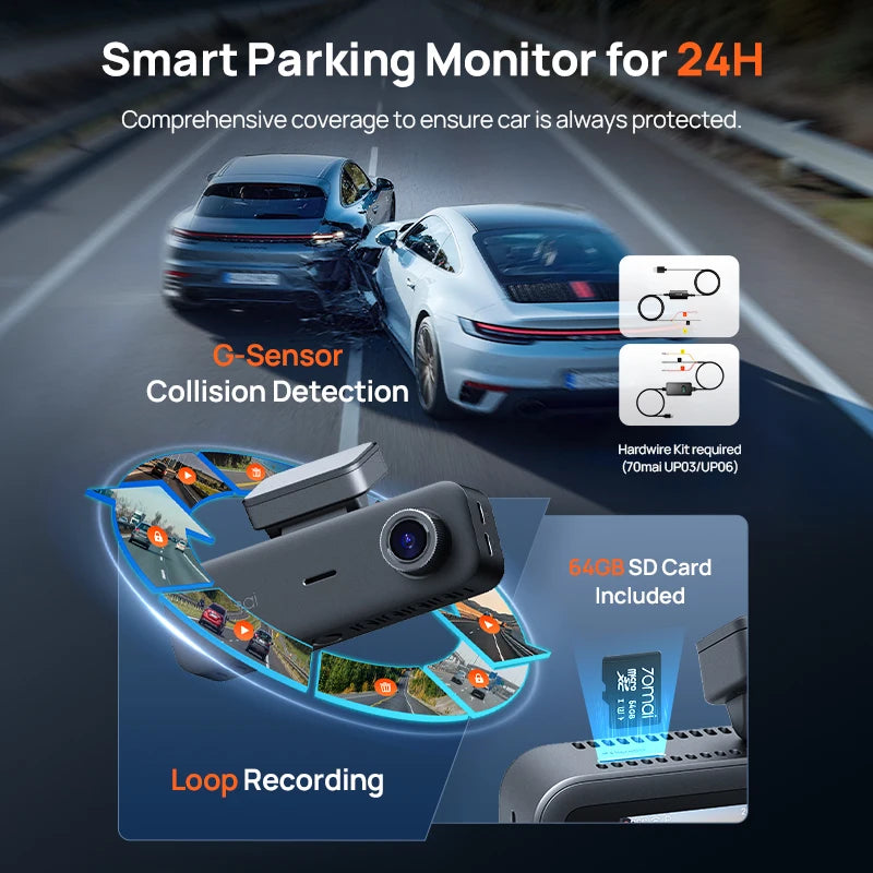 Front 4K plus Interior 1080p Dash Cam