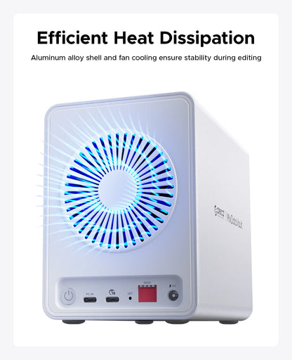 4 Bay SSD Enclosure 10Gbps RAID Cooling Fan