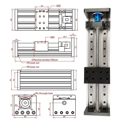 Compact 1.2Nm Linear Motion Module for CNC