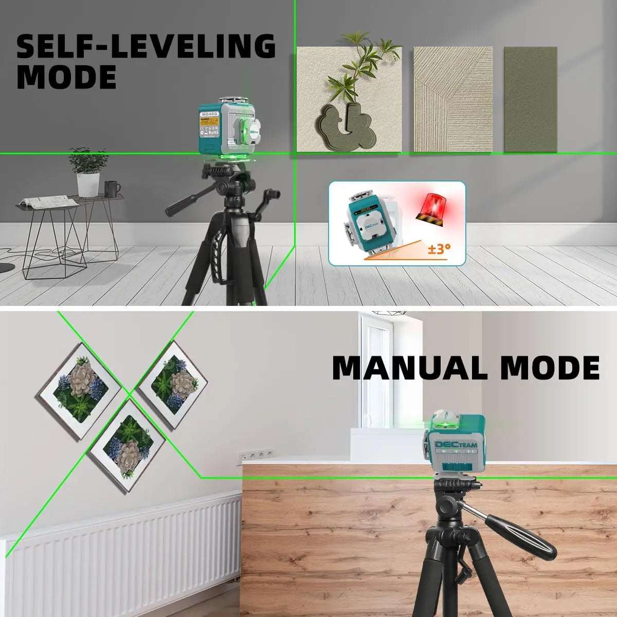 16 Line 4D Green Laser Level