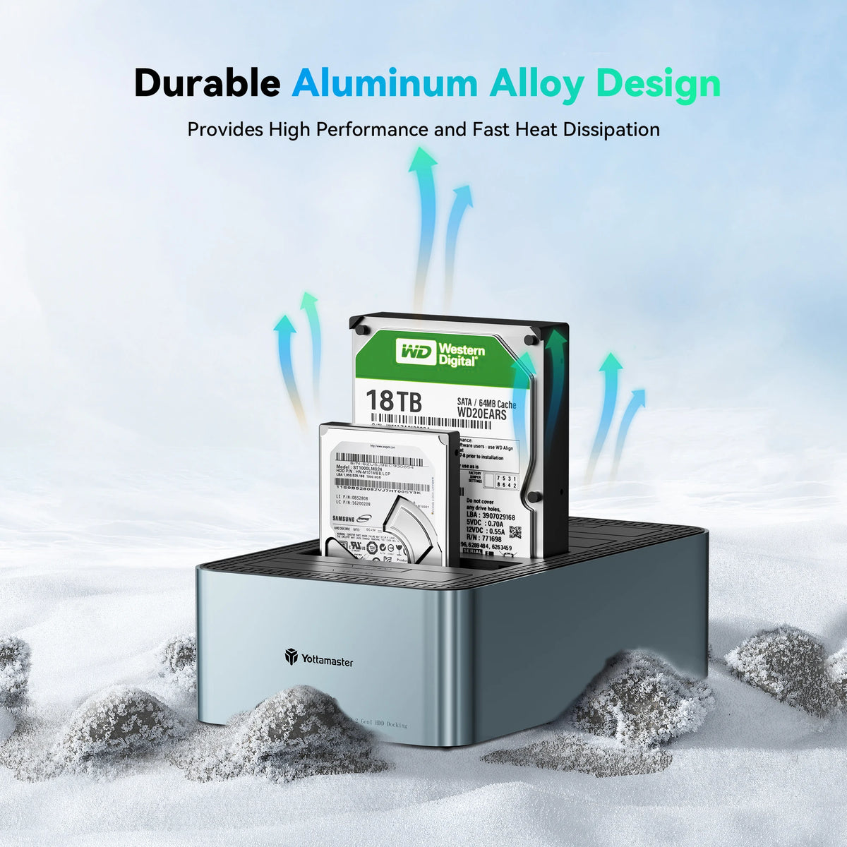 5-Bay External HDD Enclosure Dock with High-Speed Backup