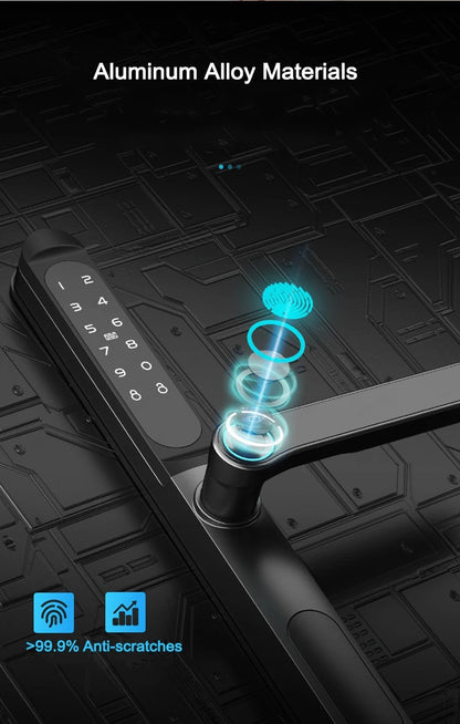 Waterproof Smart Sliding Door Lock Fingerprint Password App Control