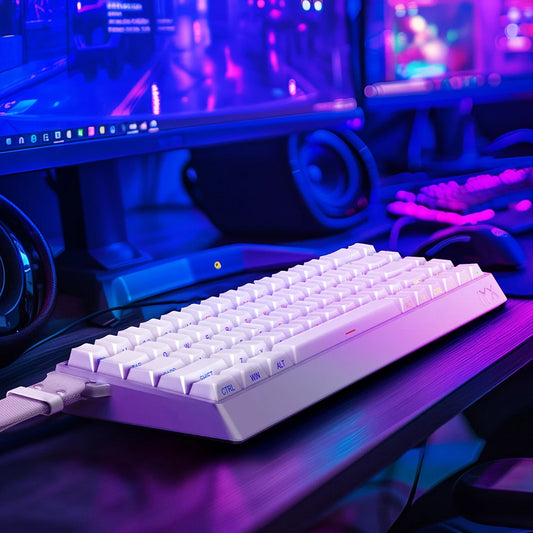 MU68 Ultra White Quick Trigger Magnetic Mechanical Gaming Keyboard