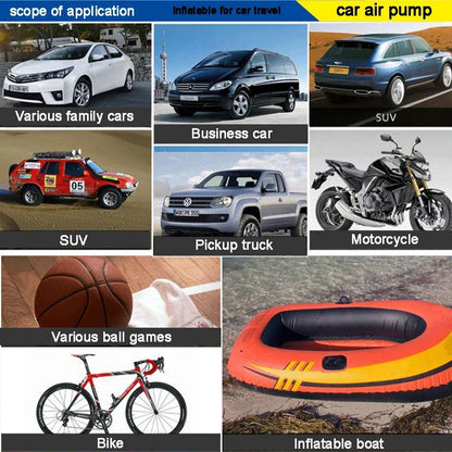 Portable 12V/220V Car & Motorcycle Tyre Inflator