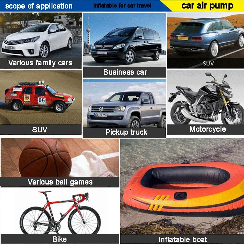 Compact 12V/220V Air Pump for Vehicles