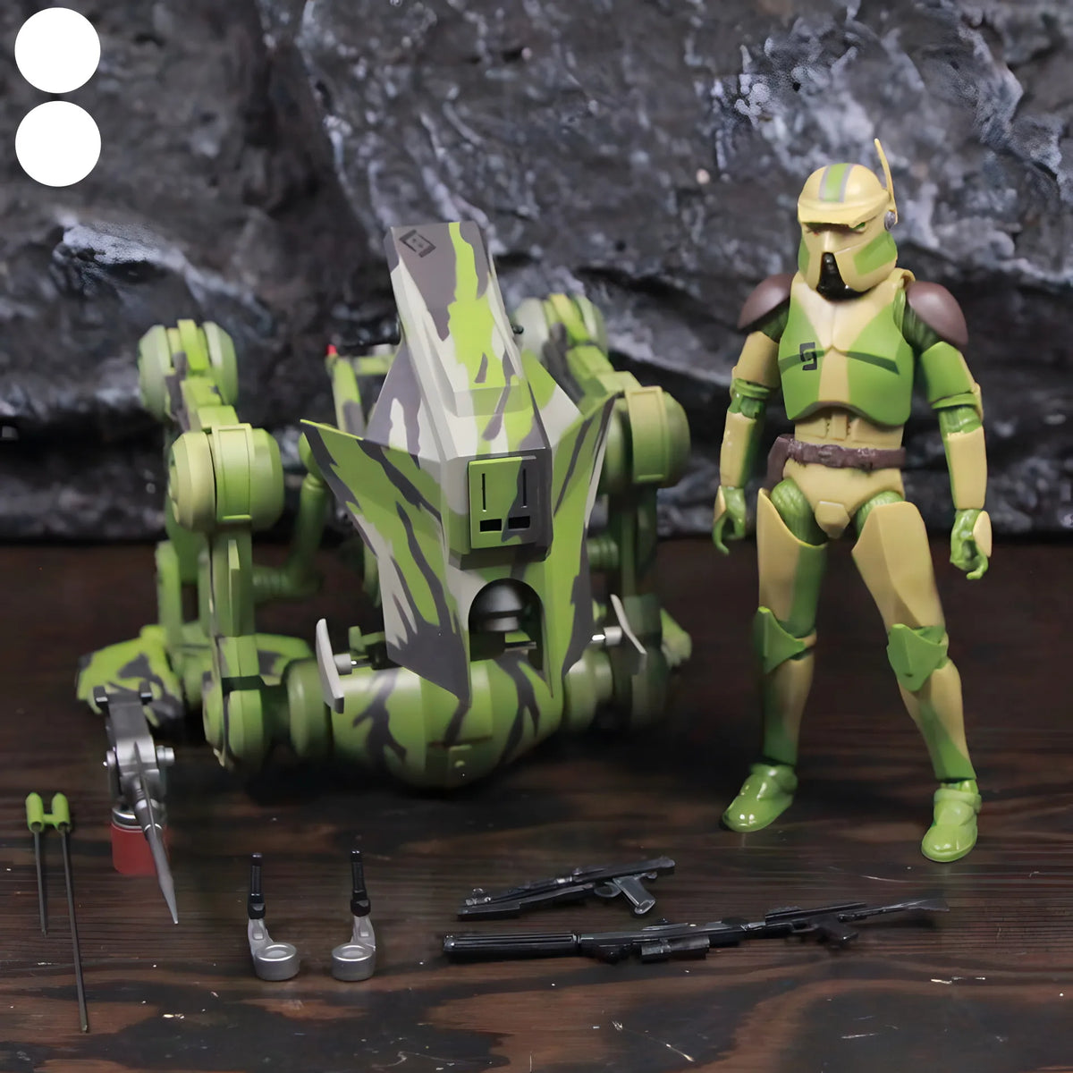 6-Inch Clone Trooper Action Figure with All-Terrain Recon Vehicle