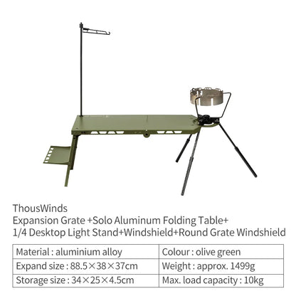 Lightweight Hiking Picnic Folding Table Aluminum Portable