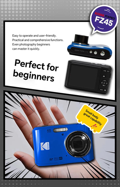 16MP Digital Camera 4X Zoom 1080p HD Compact Camera