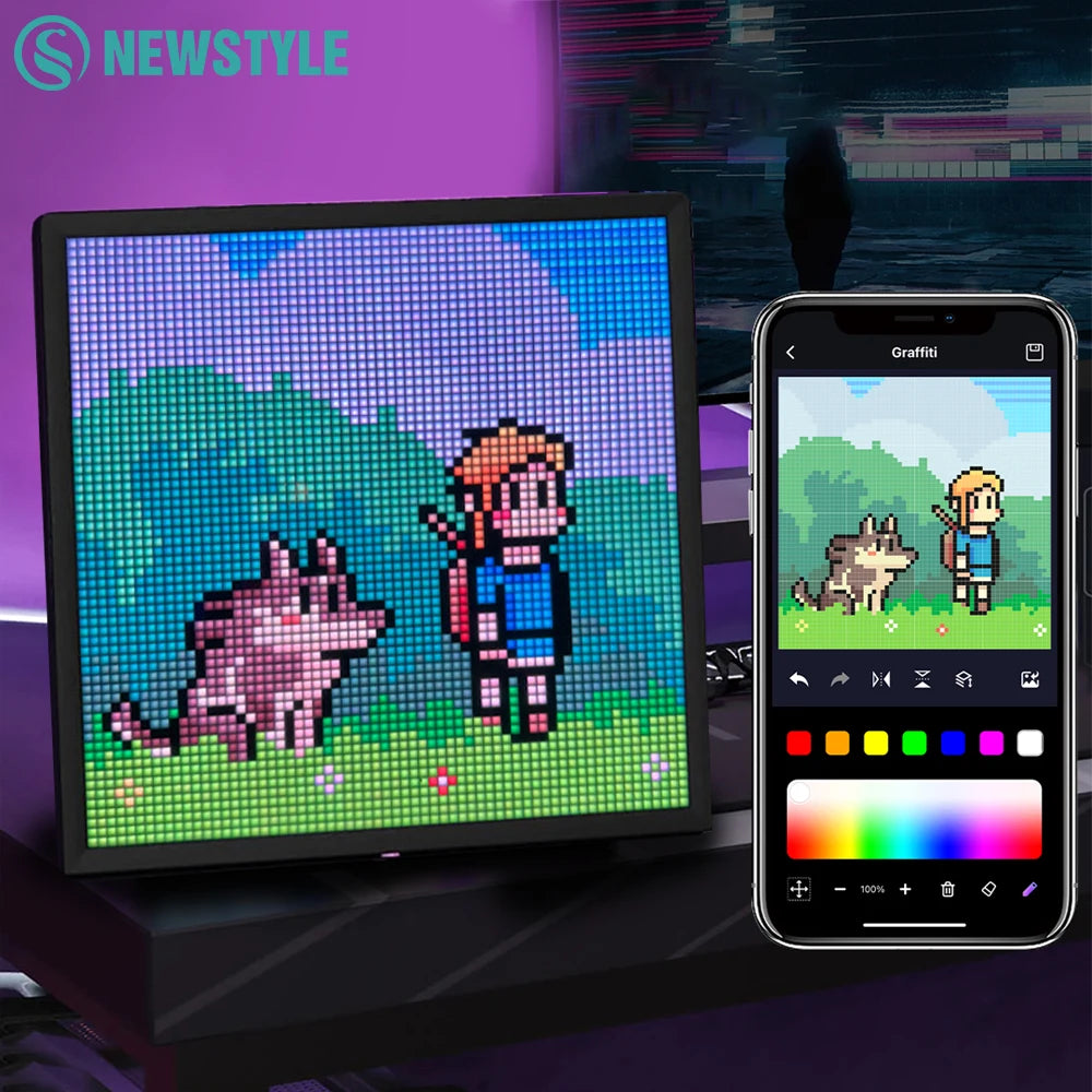 Programmable LED Matrix Screen 64×64 for Pixel Art
