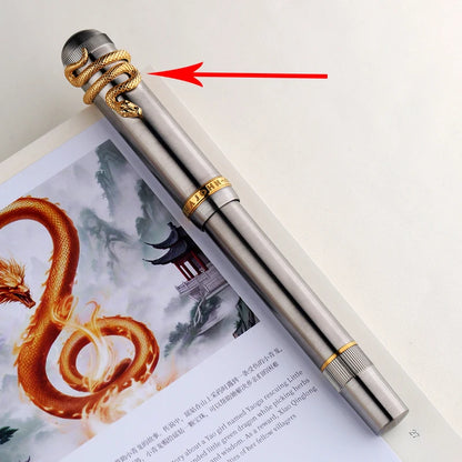 Premium Silver Fountain Pen EF 0.38mm Nib