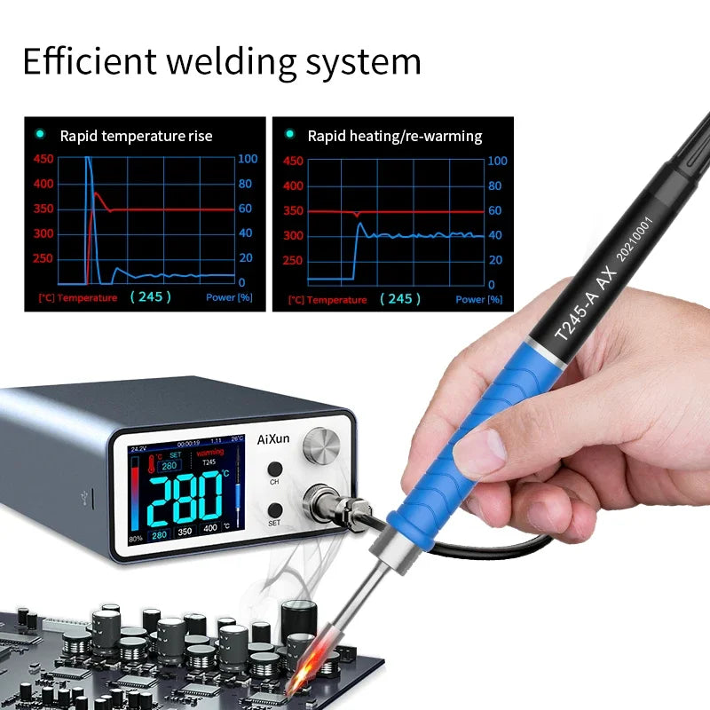 Digital Soldering Station Set 220V for Precision PCB Work