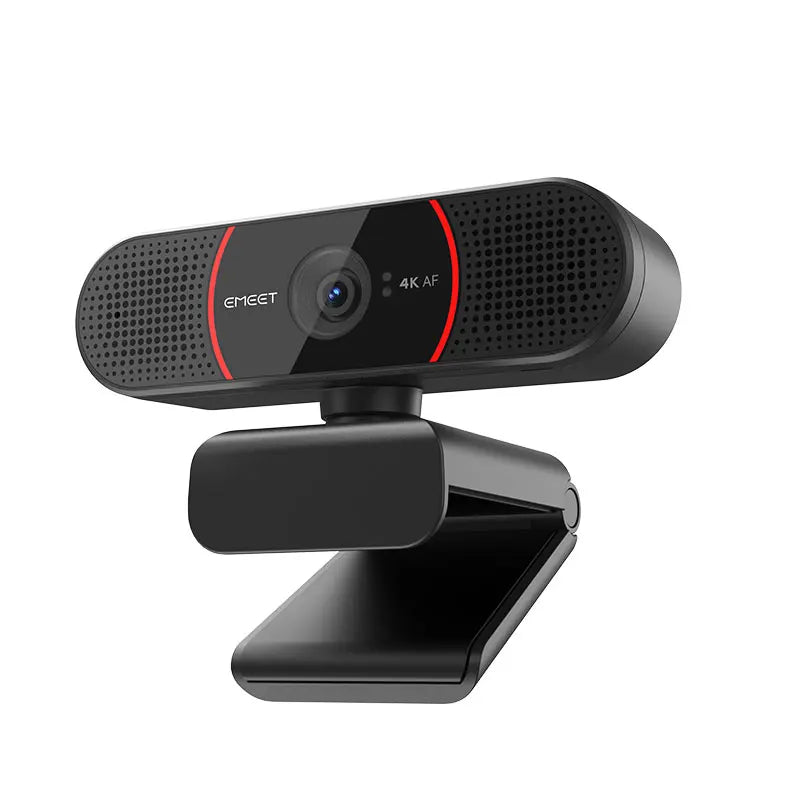 4K Streaming USB Webcam with Autofocus and Dual Microphones