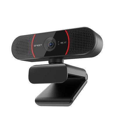 4K Streaming USB Webcam with Autofocus and Dual Microphones