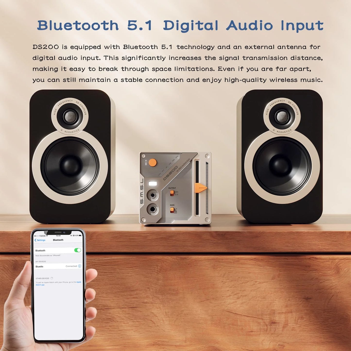 Hi Res Bluetooth Headphone Amplifier with Dual CS43131 Chips