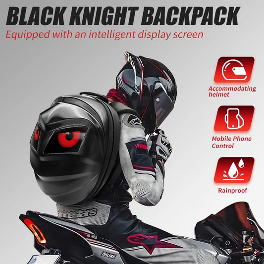 LED Hard Shell Travel Backpack with Helmet Storage