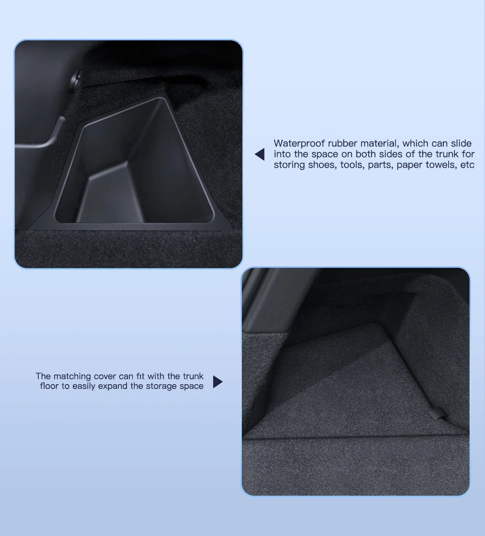Car Trunk Side Storage Box for Model Y Juniper
