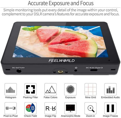 6 Inch 4K Touchscreen Camera Field Monitor