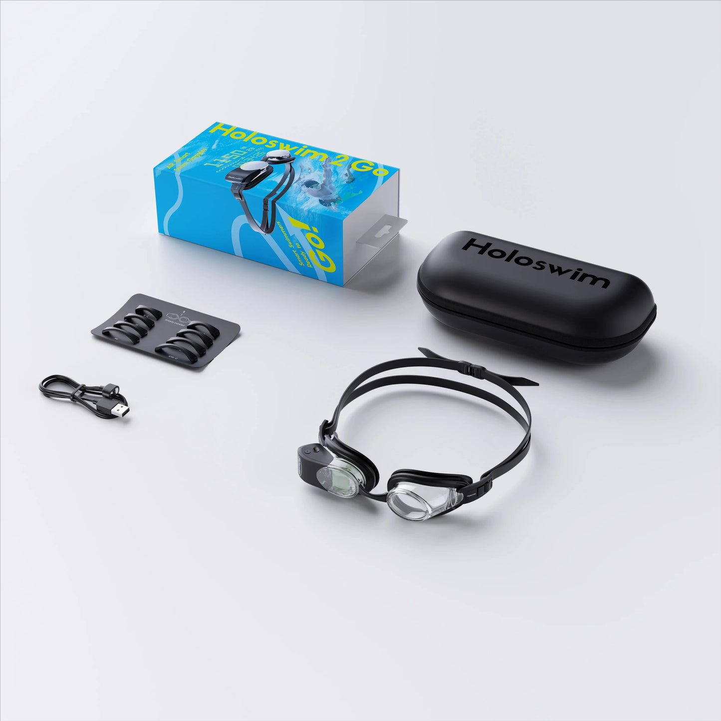 Smart Swimming Goggles Waterproof Anti-Fog UV Performance Tracking